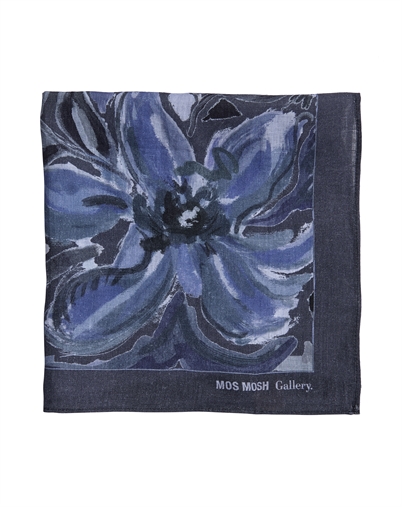 Mos Mosh Gallery - MMGSun Linen Tørklæde - Indigo Navy 
